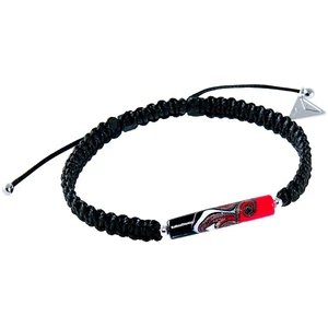 Lampglas Partnerský náramek Shamballa Red Black s unikátní perlou Lampglas BSHX10