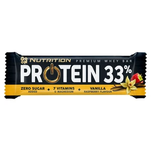 Vieste GO ON Proteinová tyčinka 33% vanilka - malina 50 g