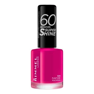 Rimmel 60 Seconds Super Shine lak na nehty odstín 323 Funtime Fuchsia 8 ml