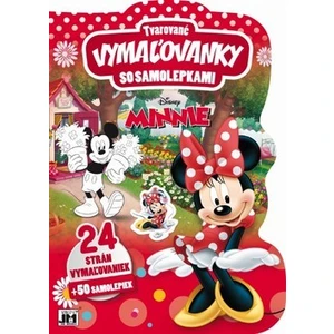 Tvarované vymaľovanky so samolepkami Minnie [Papírenské zboží]