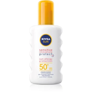 Nivea Sun Protect & Sensitive sprej na opalování Sensitive SPF 50+ 200 ml