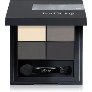 IsaDora Eye Shadow Quartet paletka očních stínů odstín 03 Smoky Eyes 3,5 g