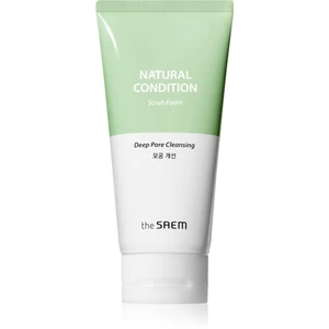 The Saem Natural Condition Scrub Foam exfoliační čisticí pěna s peelingovým efektem 150 ml