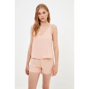 Trendyol Pajama Set - Pink - Plain