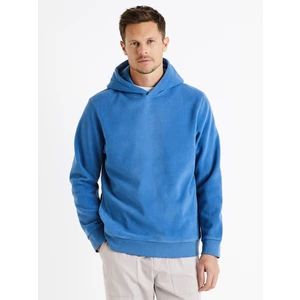 Celio Mikina fleece s kapucí Deminute - Pánské