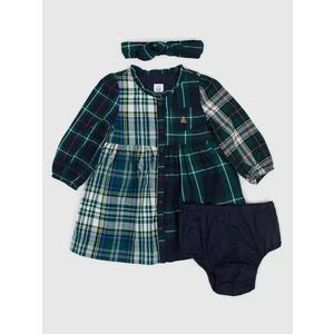 GAP Baby Plaid Dress with Headband - Girls