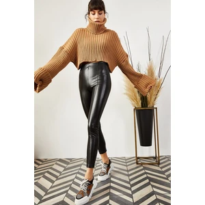 Női leggings Olalook Faux Leather