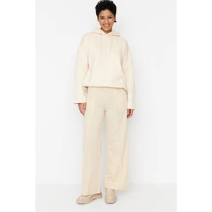 Trendyol Sweatpants - Beige - Wide leg