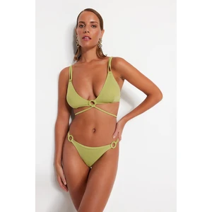 Trendyol Green Accessorized Regular Leg Bikini Bottoms