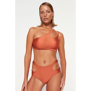 Trendyol Bikini Bottom - Brown - Plain