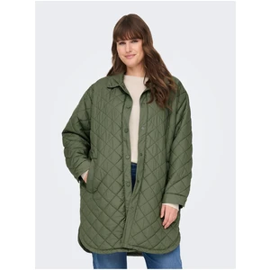 Khaki ladies quilted light coat ONLY CARMAKOMA New Tanzia - Women