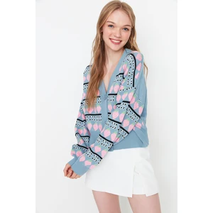 Trendyol Cardigan - Blue - Regular fit