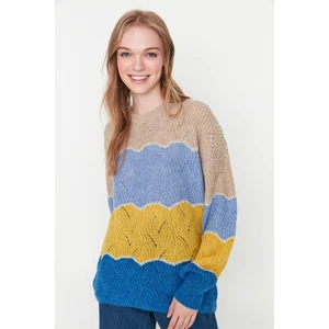 Trendyol Sweater - Blue - Regular fit