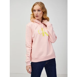 Light Pink Women's Hoodie Calvin Klein Jeans - Women