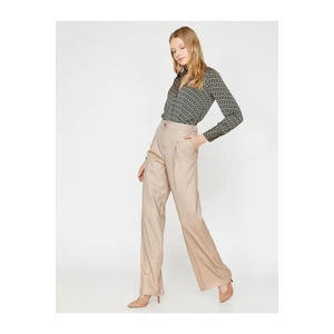 Koton Women's Brown Trousers