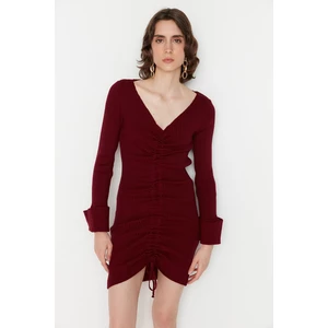 Trendyol Claret Red Knitwear Dress