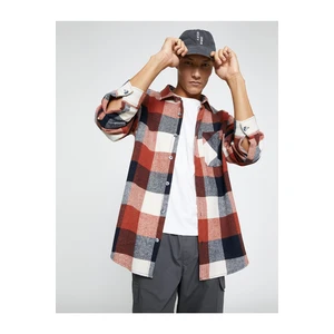 Koton Lumberjack Shirt Classic Cuff Collar Long Sleeved Pockets