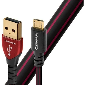 AudioQuest Cinnamon 0,75 m Noir-Rouge Câble USB Salut-Fi