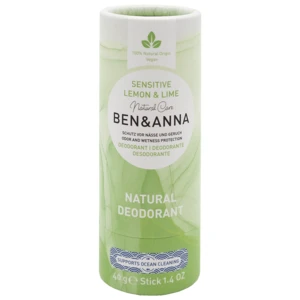 BEN&ANNA Sensitive Lemon & Lime tuhý deodorant 40 g