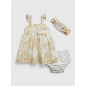 GAP Baby Linen Dress with Headband - Girls