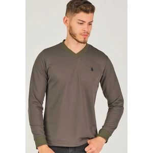 V4002 DEWBERRY V COLLAR MEN'S SWEATSHIRT-RIGHT