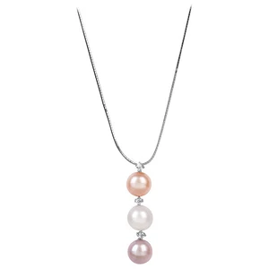 JwL Luxury Pearls Jemný náhrdelník s perlou a zirkónmi JL0425 (retiazka, prívesok)