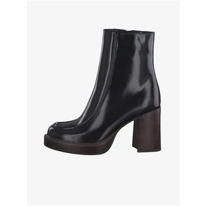 Black Tamaris High HeelEd Ankle Boots - Women