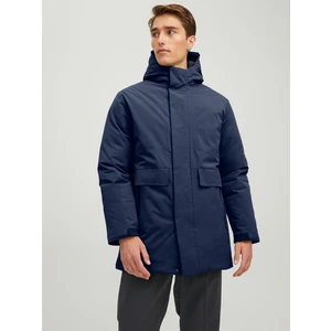 Jack & Jones Blatiger Dark Blue Hooded Parka - Men