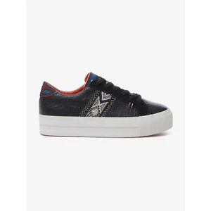 Women's Black Sneakers on the Desigual Street Ethnic platform - Women