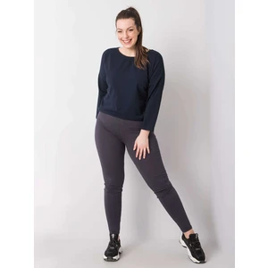 Graphite cotton plus size leggings