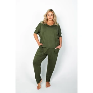 Women's Paramo set, short sleeves, long legs - khaki