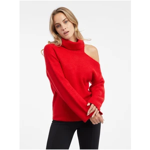 Orsay Women's Red turtleneck with a slit - Women