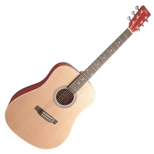 SX SD204 Transparent Red Guitare acoustique