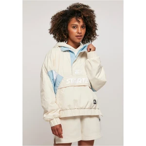 Women's Colorblock Halfzip Starter Windbreaker Light White/Ice Blue