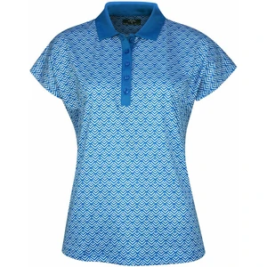 Callaway Womens Chev Geo Polo Blue Sea Star XS