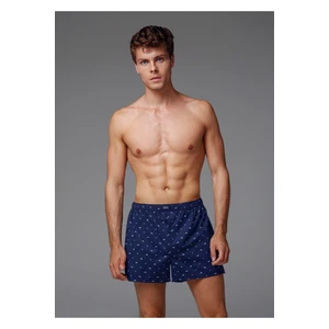 Dagi Navy Blue Poplin Men's Boxer