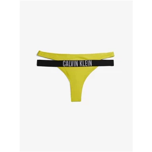 Žlutý dámský spodní díl plavek Calvin Klein Underwear - Dámské