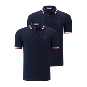 DUO SET T8594 DEWBERRY MENS T-SHIRT-NAVY-NAVY-NAVY BLUE