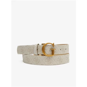 Beige Ladies Patterned Belt Guess Ginevra - Women