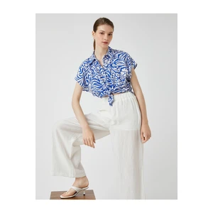 Koton Floral Shirt Short Sleeve