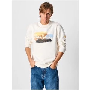 Cream Men's Sweatshirt Pepe Jeans Dawson - Men