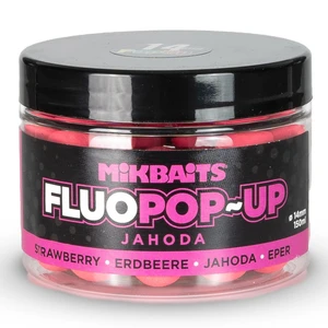 Mikbaits plovoucí boilie fluo jahoda 150 ml - 14 mm