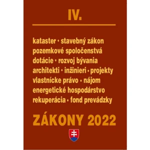 Zákony IV 2022 – stavebné zákony a predpisy