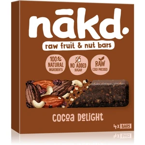 NAKD Cocoa delight ovocno orieškové raw tyčinky s kakaom 4 x 35 g