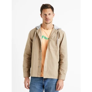 Celio Denim Hooded Shirt Dadenim - Men