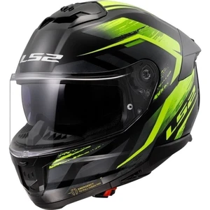 LS2 FF808 Stream II Fury Black/H-V Yellow S Casco