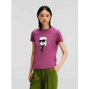 Purple women's T-shirt KARL LAGERFELD - Women