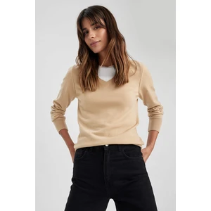 DEFACTO Regular Fit V-Neck Pullover