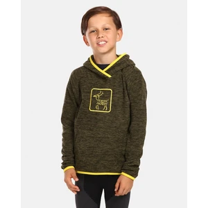 Children's fleece hoodie Kilpi FLOND-JB Green