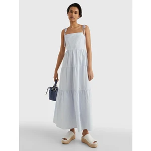 Light Blue Women's Striped Maxi-Dress Tommy Hilfiger Pop Stripe - Women